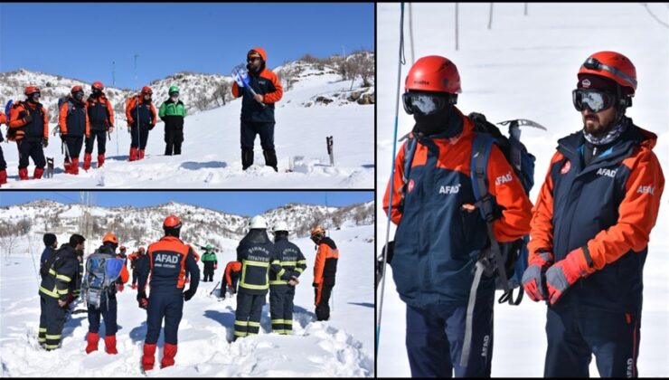 AFAD Personeline Çığda Arama Kurtarma Eğitimi