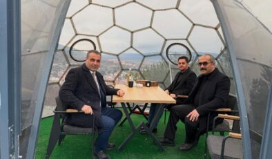 Akıncılar’da MHP ilçe başkanlarından belediyeye ziyaret