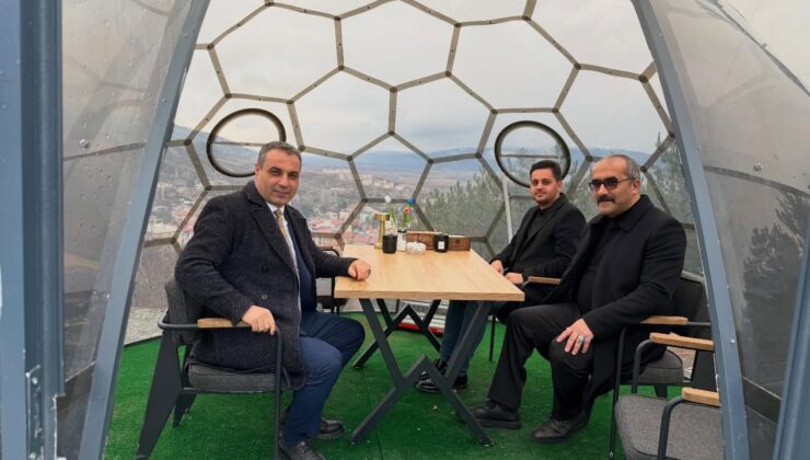 Akıncılar’da MHP ilçe başkanlarından belediyeye ziyaret