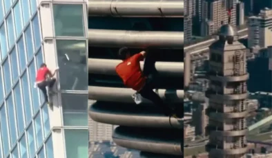 Alex Honnold’dan Nefes Kesen Tırmanış! 508 Metrelik Gökdelene İpsiz Ulaştı