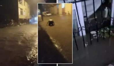 Arnavutköy’de Sağanak Etkili Oldu, Bazı Noktalarda Su Baskını Yaşandı