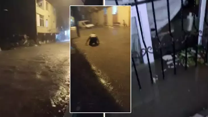 Arnavutköy’de Sağanak Etkili Oldu, Bazı Noktalarda Su Baskını Yaşandı