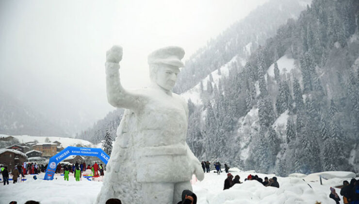 Ayder Yaylası’nda Kardan Adam Festivali Coşkusu: Binlerce Kişi Kışın Tadını Çıkardı