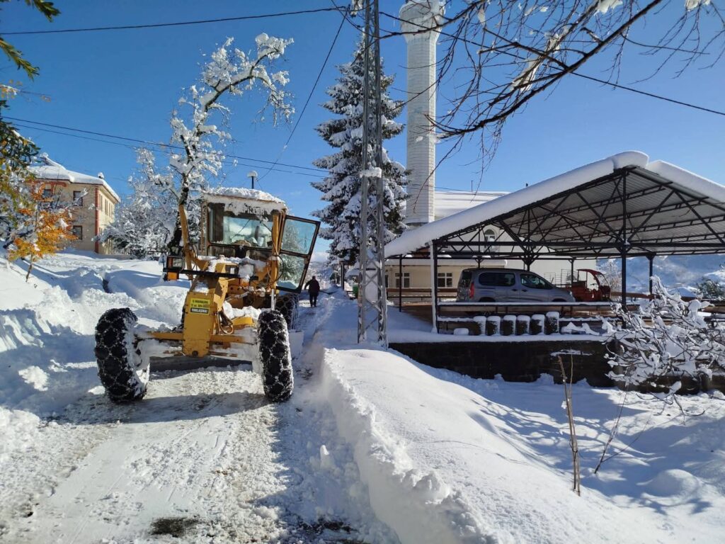 Beşikdüzü karla mücadele