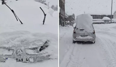 Çambaşı Yaylası’nda Kar Hayatı Durdurdu