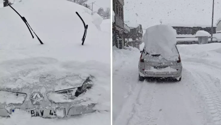 Çambaşı Yaylası’nda Kar Hayatı Durdurdu