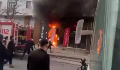 Çayırova’da bisiklet tamircisinde yangın paniği