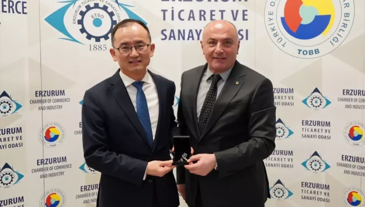 Çin Büyükelçisi Ciang Şüebin Erzurum’da Temaslarda Bulundu