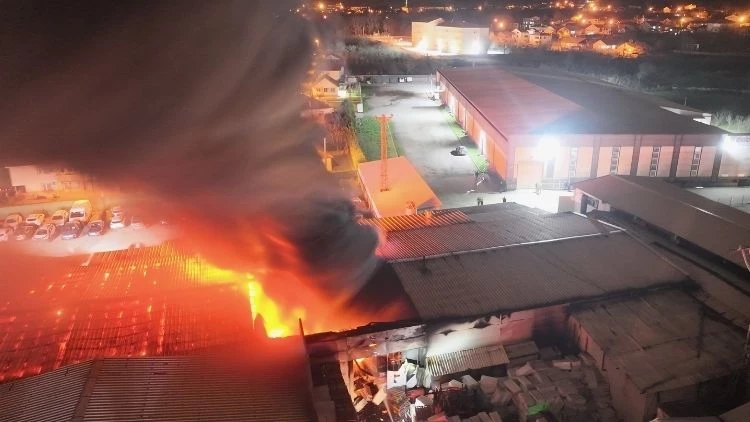 Düzce fabrika yangını