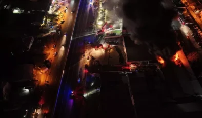 Düzce Kaynaşlı’da strafor fabrikasında çıkan yangın kontrol altına alındı