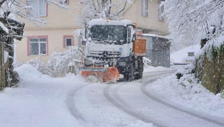 Giresun’da yeni yıl karla başladı