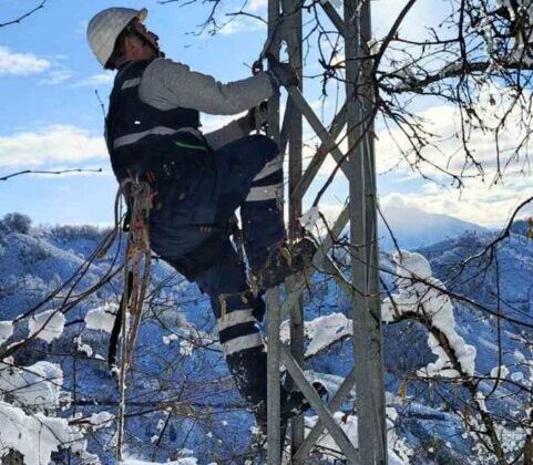 Giresun’da Kar Alarmı: Enerji Ekipleri Zorlu Şartlara Rağmen Sahada