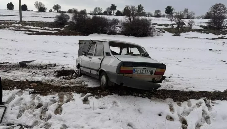 Gölbaşı’nda Köy Korucusu Trafik Kazasında Yaralandı