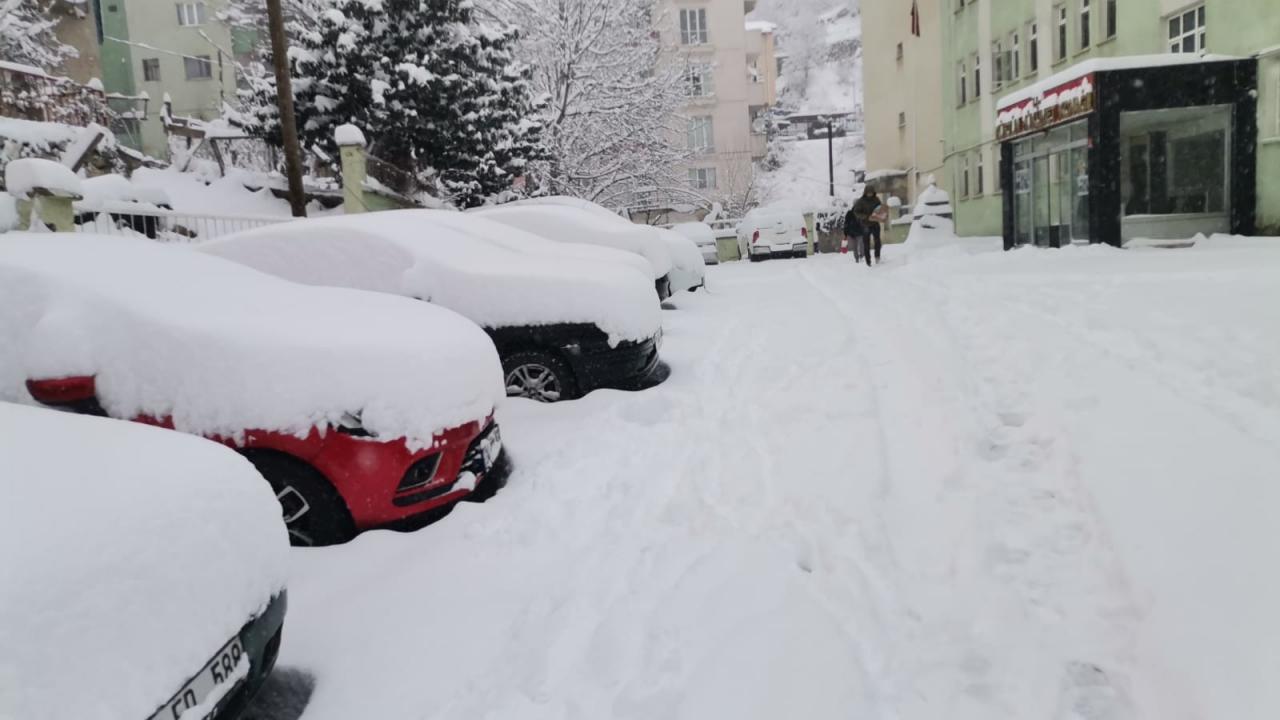 Gümüşhane kar yağışı