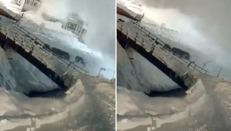 Hindistan’da Çığ Felaketi Kamerada: Kar Kütlesi Evleri Saniyeler İçinde Yuttu