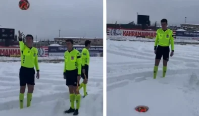 Hakemler Sahaya Çıktı, Karşılaştıkları Manzara Maçı Oynatmadı