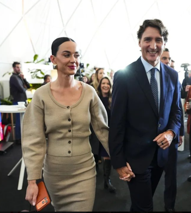 Katy Perry Justin Trudeau Davos