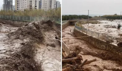 Mersin’de Şiddetli Yağış Sele Dönüştü: Dereler Taştı, Araçlar Sulara Kapıldı