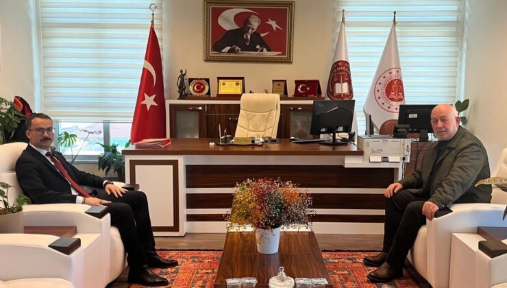 Başkan Ömer Şentürk’ten Başsavcı Cihat Pala’ya Hayırlı Olsun Ziyareti