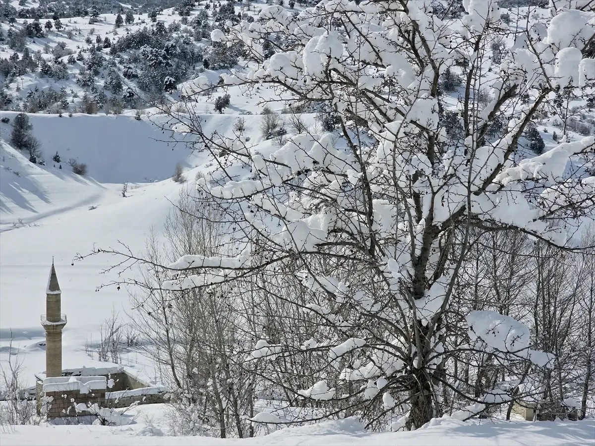 Pusat-Özen Barajı buz tuttu