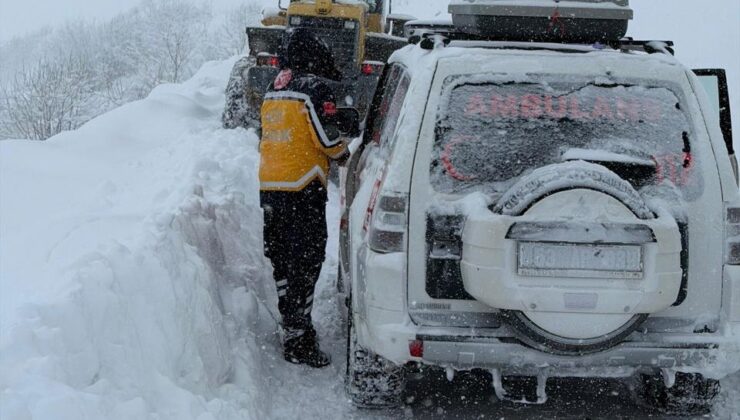 Rize’de Yoğun Kar Yağışı 31 Köy Yolunu Kapattı