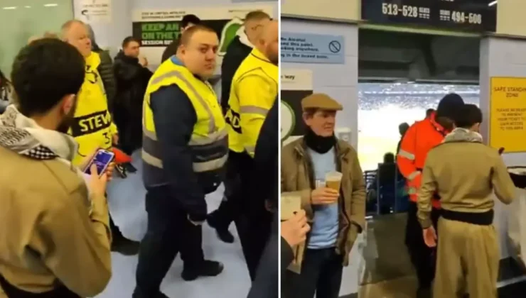 Şampiyonlar Ligi’nde Sahaya Giren Şahısların Stada Giriş Anları Ortaya Çıktı