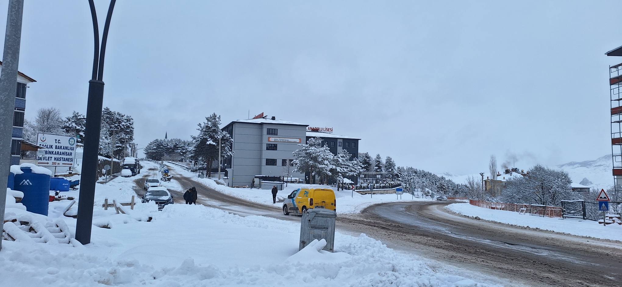 Şebinkarahisar kar yağışı