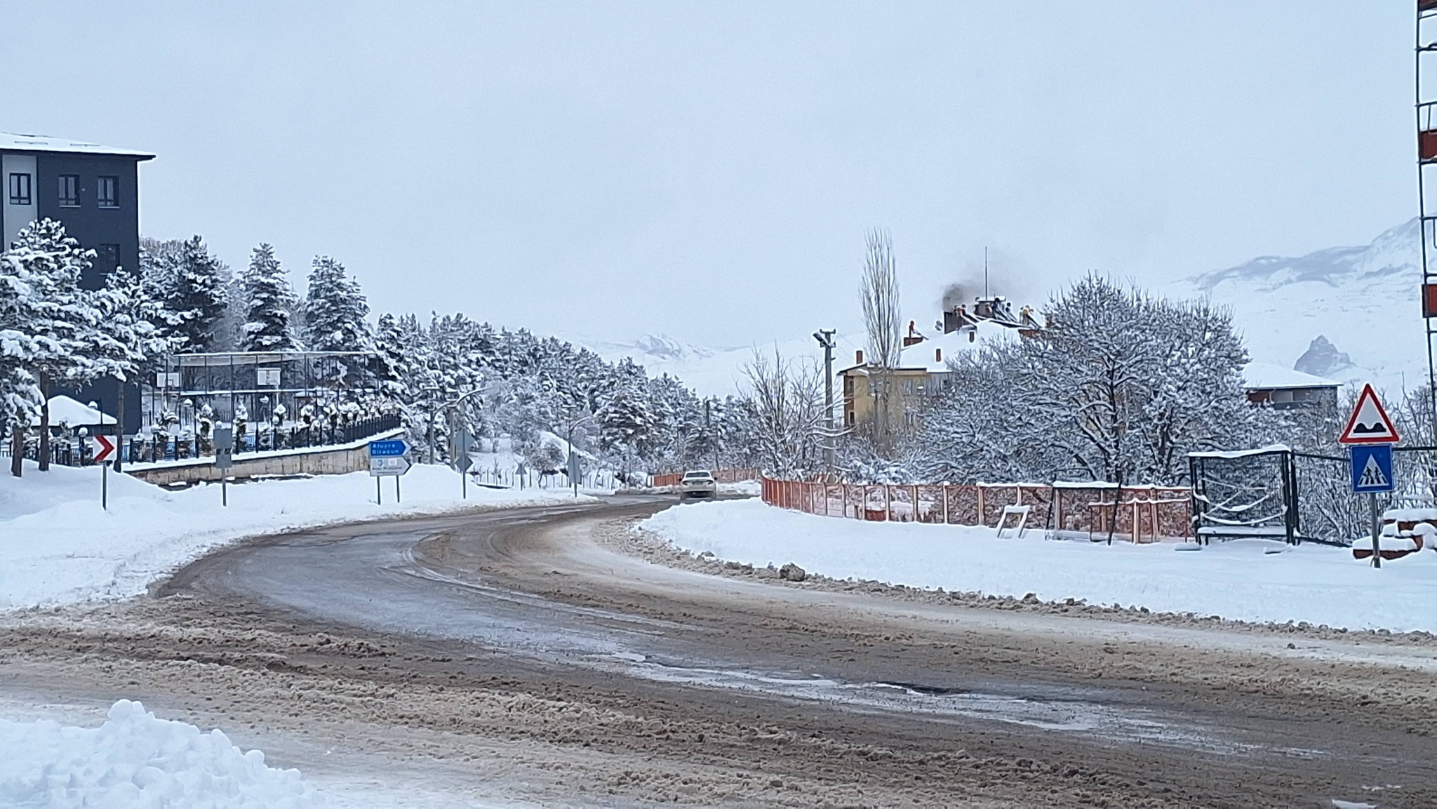 Şebinkarahisar kar yağışı