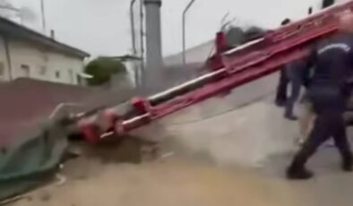 Söke’de Vinç Kazası: Jandarma Karakolu Avlusunda Panik