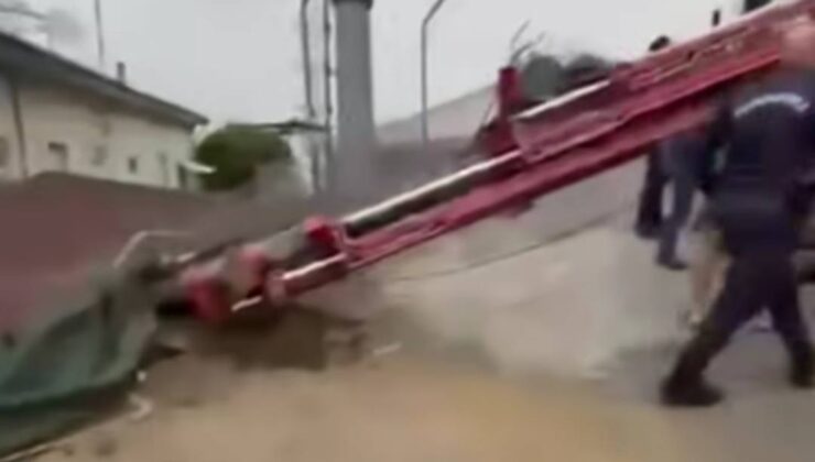 Söke’de Vinç Kazası: Jandarma Karakolu Avlusunda Panik