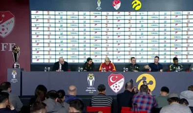 Süper Kupa Öncesi Basın Toplantısında Dikkat Çeken An