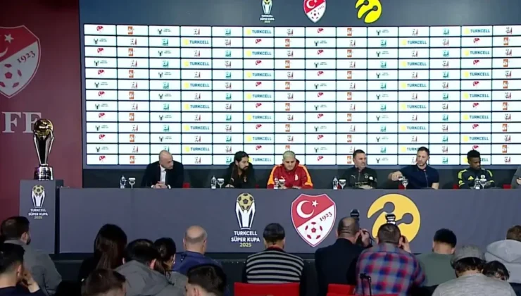 Süper Kupa Öncesi Basın Toplantısında Dikkat Çeken An