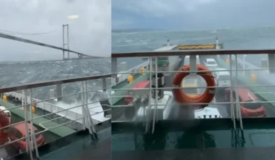 Yalova Açıklarında Korku Dolu Anlar: Arabalı Feribot Fırtınada Sürüklendi