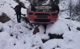 Gümüşhane’de “Ölüm Yolu” Yine Korkuttu