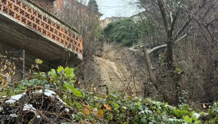 Zonguldak’ta Kar ve Sağanak Sonrası Heyelan: Bir Evde Hasar Oluştu