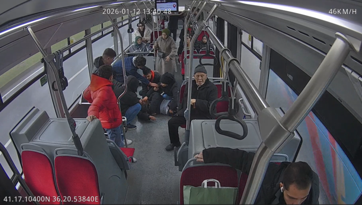 Samsun’da örnek davranış: Otobüs şoförü rahatsızlanan yolcuyu hastaneye ulaştırdı