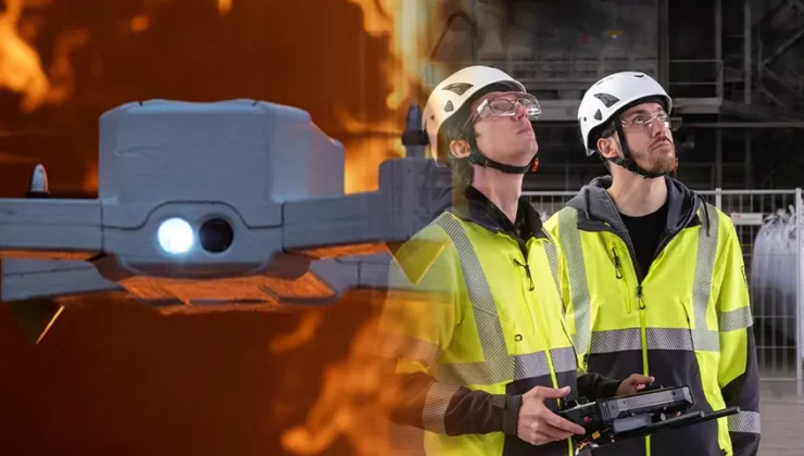 Yangınların Ortasına Giren Yeni Nesil Drone Dikkat Çekti