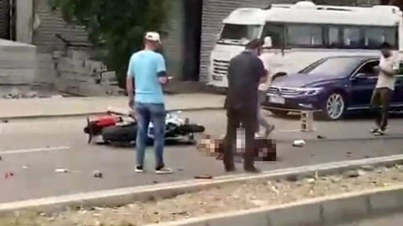 Adana motor kazası mucize kurtuluş