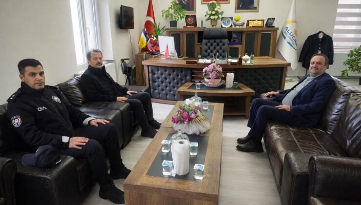 Alucra’da emniyet teşkilatından belediyeye anlamlı ziyaret