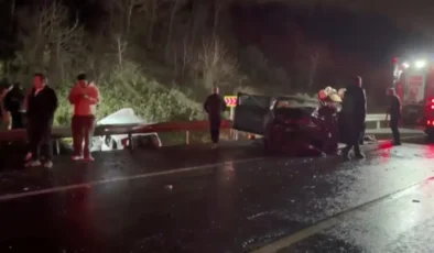Beykoz’da Feci Çarpışma: Hafif Ticari Araç Su Kanalına Düştü, 1 Ölü, 5 Yaralı