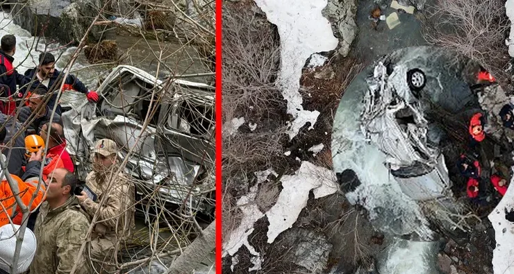 Bitlis Güroymak’ta Korkunç Kaza: Şehit Deresi’ne Uçan Araçta Can Pazarı Yaşandı