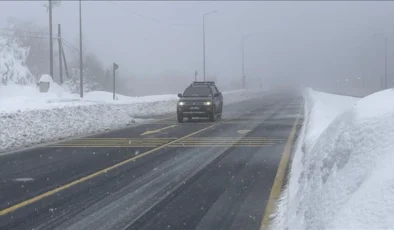 Bolu Dağı Geçişinde Kar Alarmı