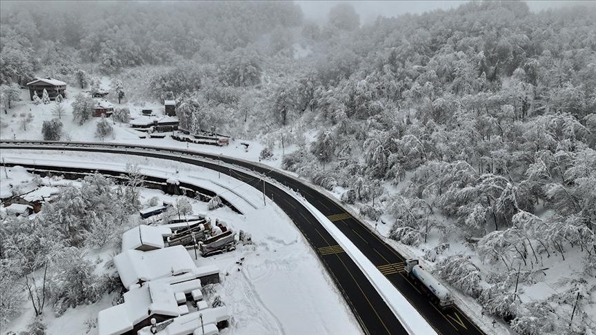 Bolu Dağı kar yağışı