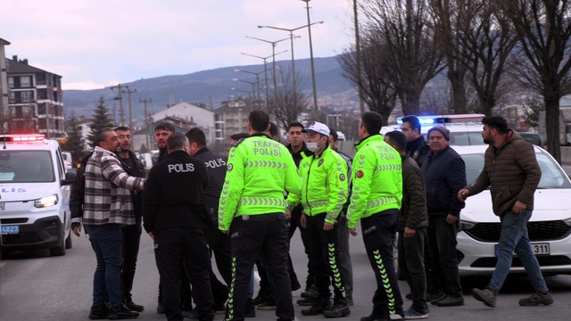 Bolu kaza sonrası polis arbedesi