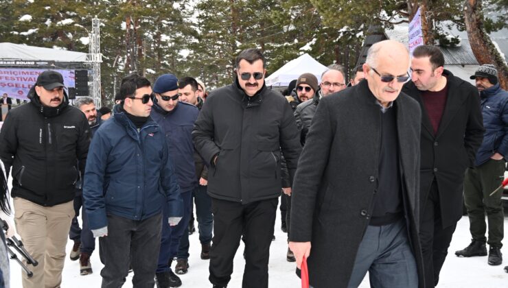 Suşehri Protokolünden Eğriçimen Yaylası Kış Festivali’ne Yoğun Katılım