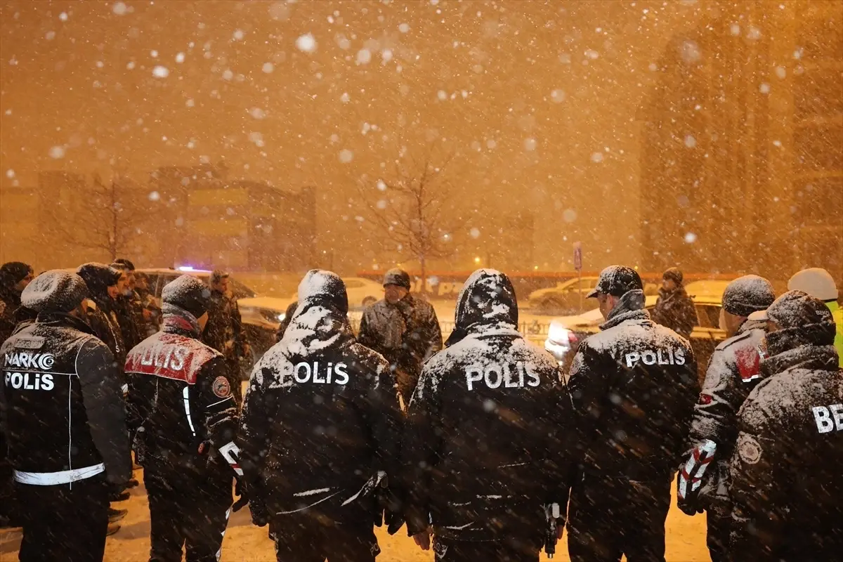 Erzurum kar yağışı güvenlik denetimi