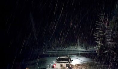 Giresun’da Kar Alarmı: Bulancak–Bektaş Yolunda Mahsur Kalan 9 Kişi Gece Yarısı Kurtarıldı