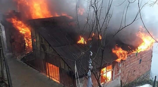 Giresun köy evi yangını