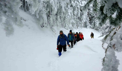 Gümüşhane’de Doğaseverler Bir Günde Dört Mevsimi Yaşadı
