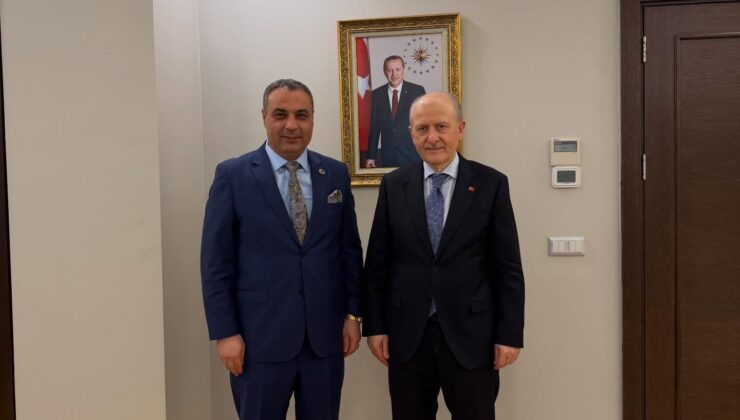 Başkan Murat Sevinç’ten Başdanışman Hasan Suver’e Tebrik Ziyareti